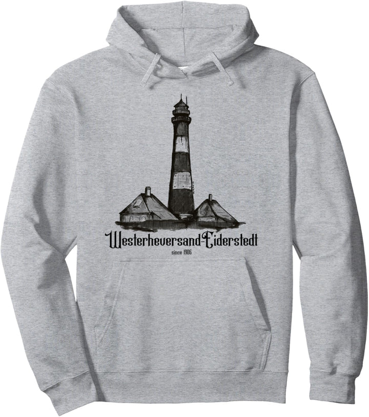 Leuchtturm Westerheversand Eiderstedt Schleswig-Holstein Pullover Hoodie