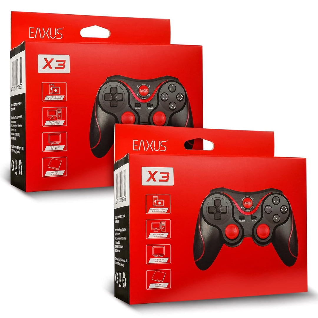 Eaxus® Bluetooth Controller X3 - Wireless Gamepad, 2er Set