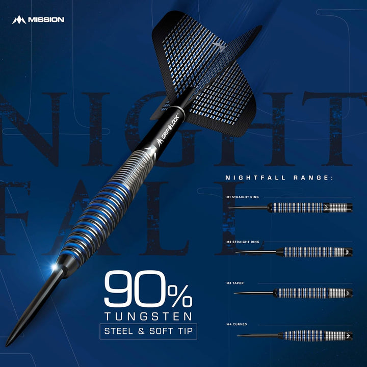 Mission Nightfall Dartpfeile mit weicher Spitze 18 g M1, 18 g M1