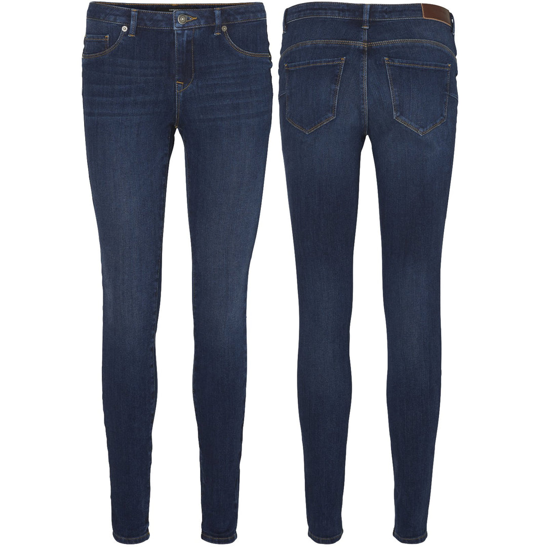 ONLY Damen Onlshape Reg Sk Dnm Rea4488 Noos Jeans, Dark Blue Denim, 25W / 34L EU