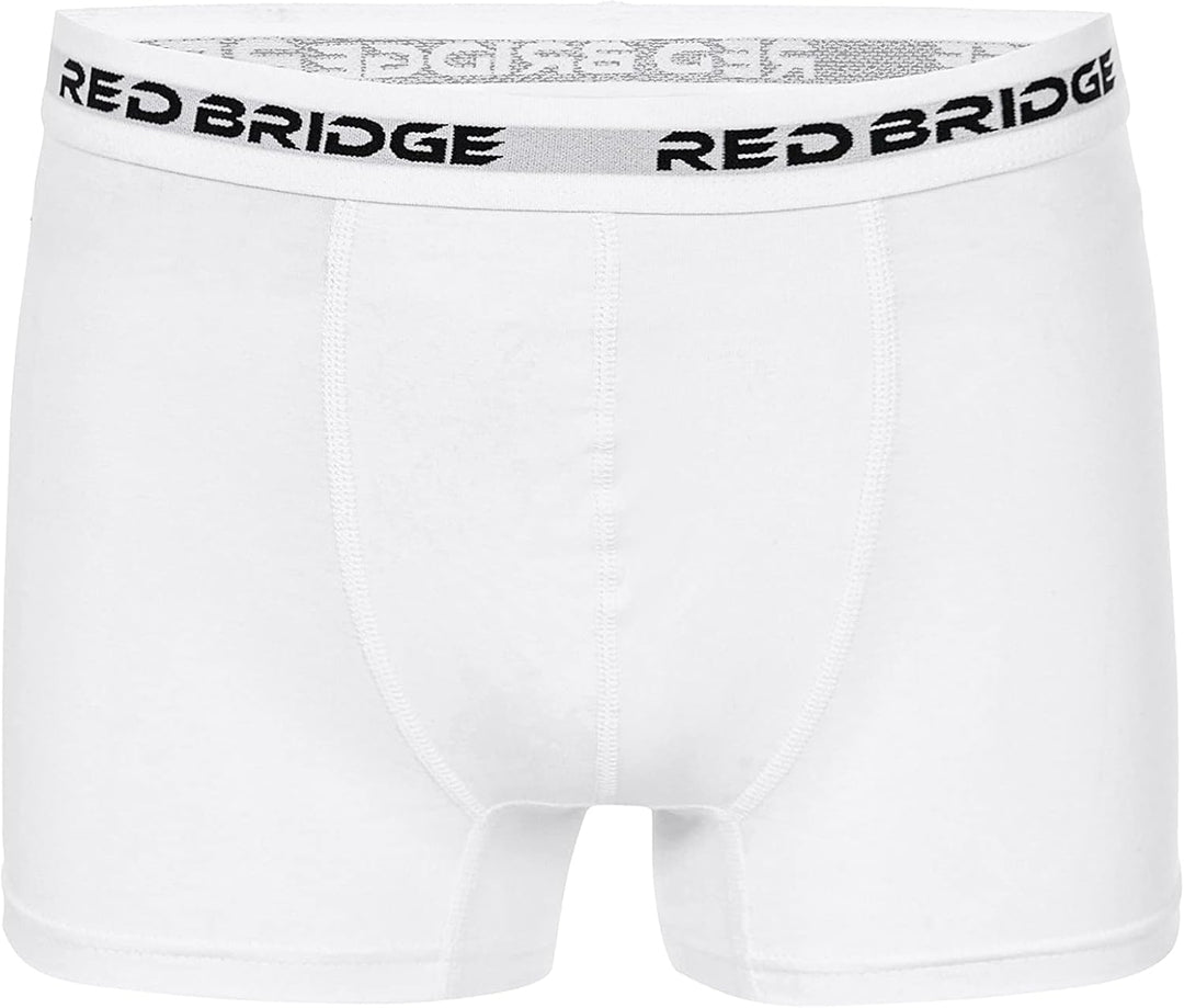 Redbridge Herren Boxershorts Set – 6er Pack enganliegende Unterhosen aus Baumwolle – Elastischer Bun