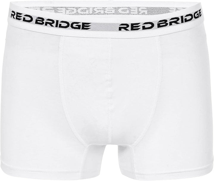 Redbridge Herren Boxershorts Set – 6er Pack enganliegende Unterhosen aus Baumwolle – Elastischer Bun