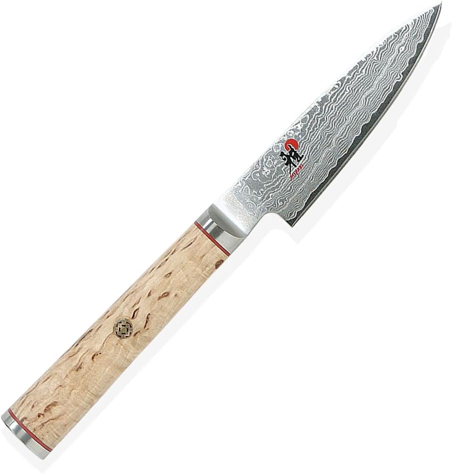 Miyabi 234372-091-0 Shotoh Zubereitungsmesser, Stahl, 9 cm, silber / birke, 31,5 x 8,5 x 3,5 cm Shot