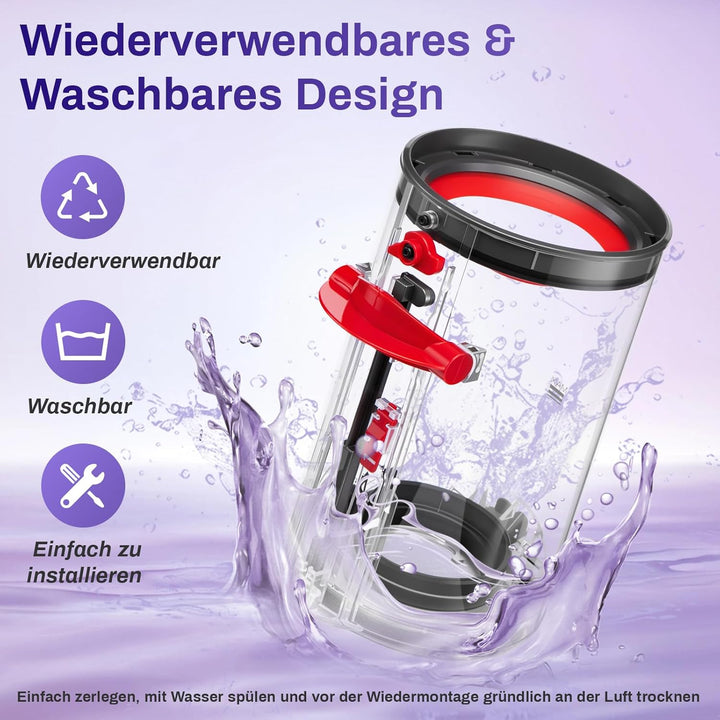 Verbesserter Staubbehälter für Dyson V11 V15 Zubehör SV14 SV15 SV17 SV22 SV28 Staubsauger Ersatzteil