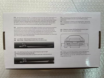 FOLGEMIR COB LED Tagfahrlicht rund, dimmbare Tagfahrleuchten, mehr als ECE R87, DC 12V, Weiss Dimmba
