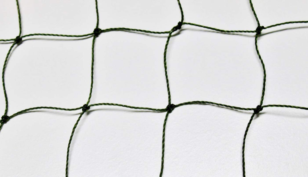 Ballfangnetz - Ballnetz - Netz - olivgrün - Masche 5 cm - Stärke: 1,2 mm - Grösse: 3,00 m x 10 m