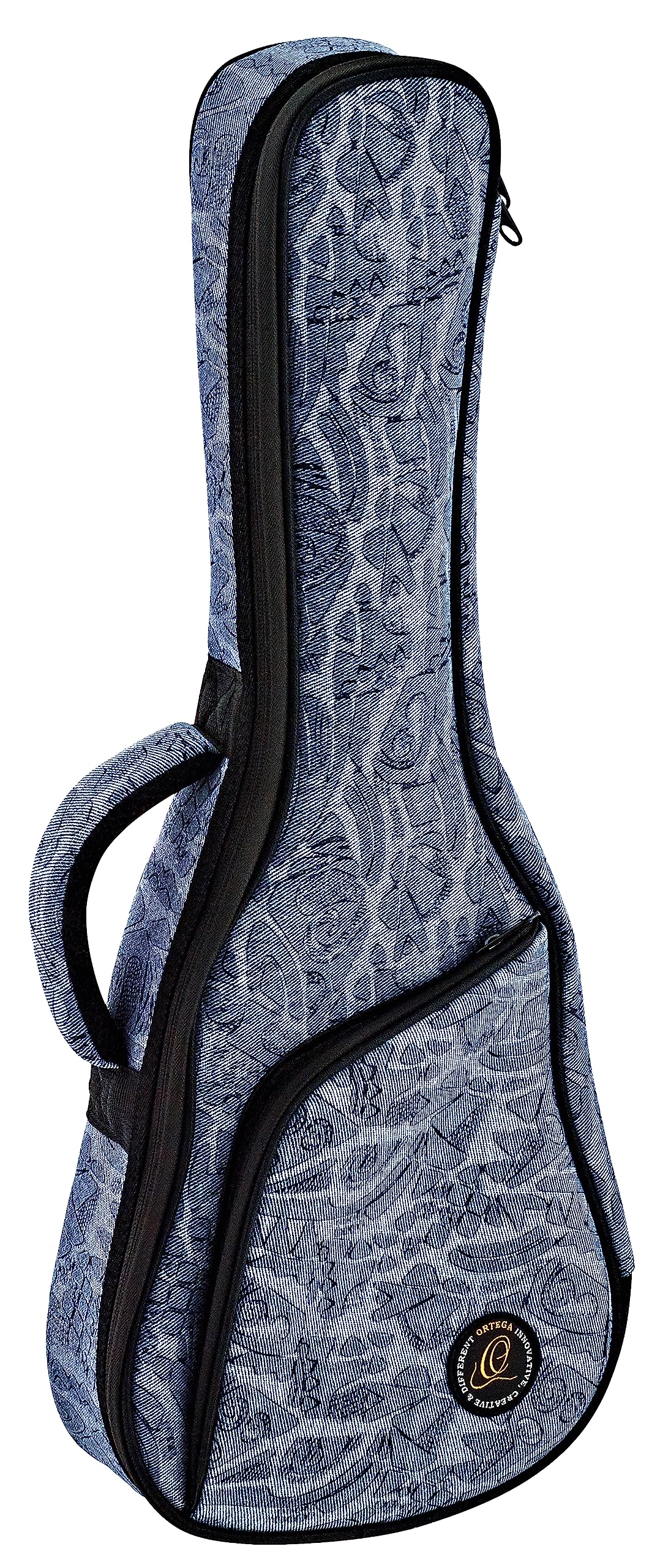 ORTEGA Gigbag für Konzert Ukulelen - Denim Look Blue (OUB-CC-BLJ)