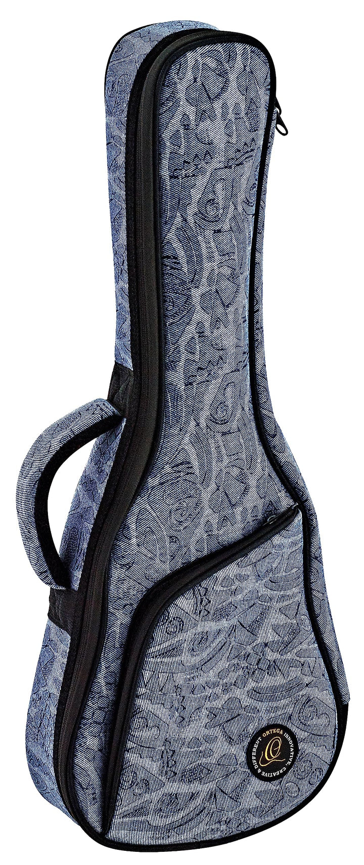 ORTEGA Gigbag für Konzert Ukulelen - Denim Look Blue (OUB-CC-BLJ)