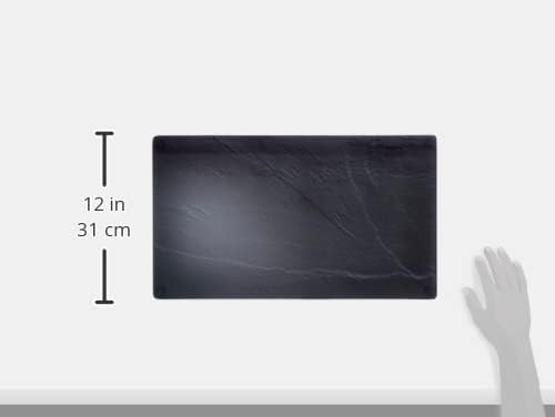 KESPER | Multi-Glasschneideplatte, Material: Glas, Masse: 52 x 30 x 0,8 cm, Motiv: Schiefer, Farbe: