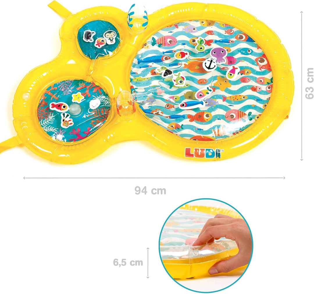 Ludi 30078 Teppich, Mehrfarbig, Large Fisch, Fisch