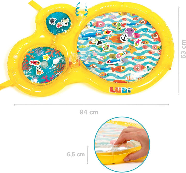 Ludi 30078 Teppich, Mehrfarbig, Large Fisch, Fisch