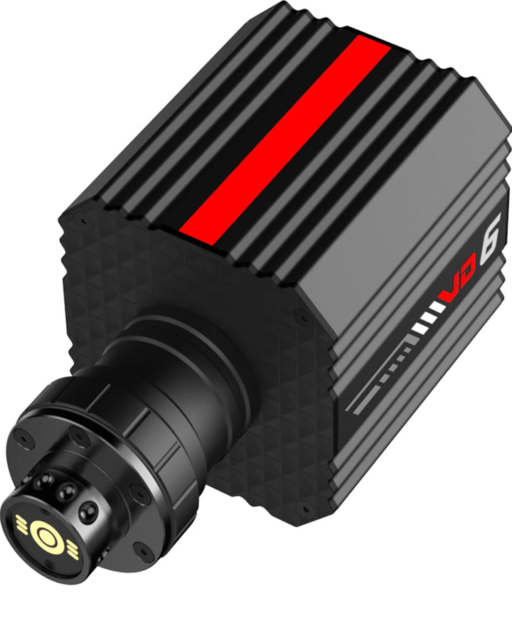 PXN VD6 Direct Drive Rennlenkrad Basis – 6 Nm Drehmoment, echtes Force Feedback, Servomotor, Gaming