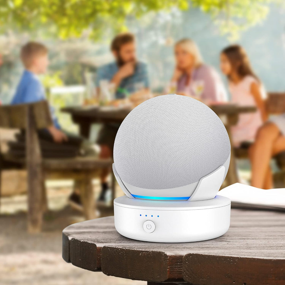 Akkustation für 4. & 5. Gen Smart Lautsprecher (Weiss), Weiss