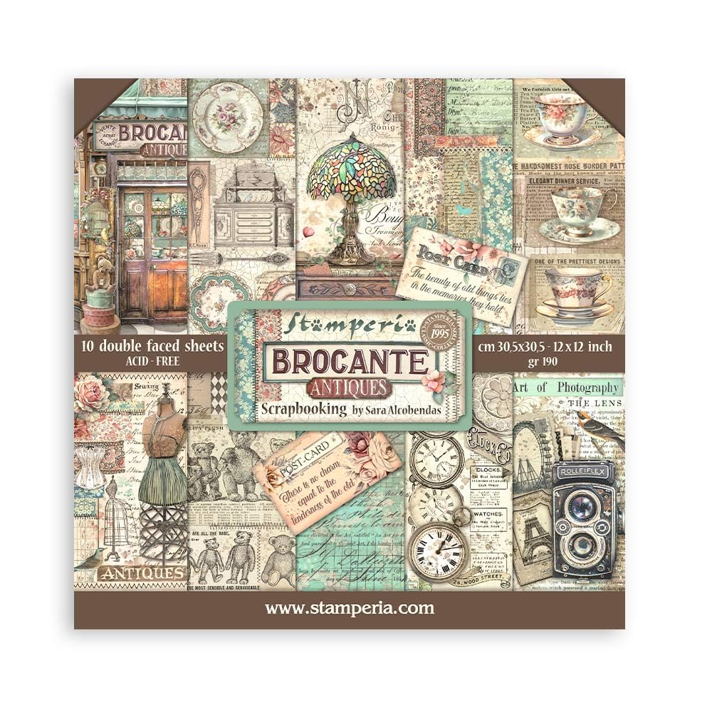Stamperia - Scrapbook Paper Pad for Scrapbooking, Albums, Card Making, Bullet Journals, and More, Ac