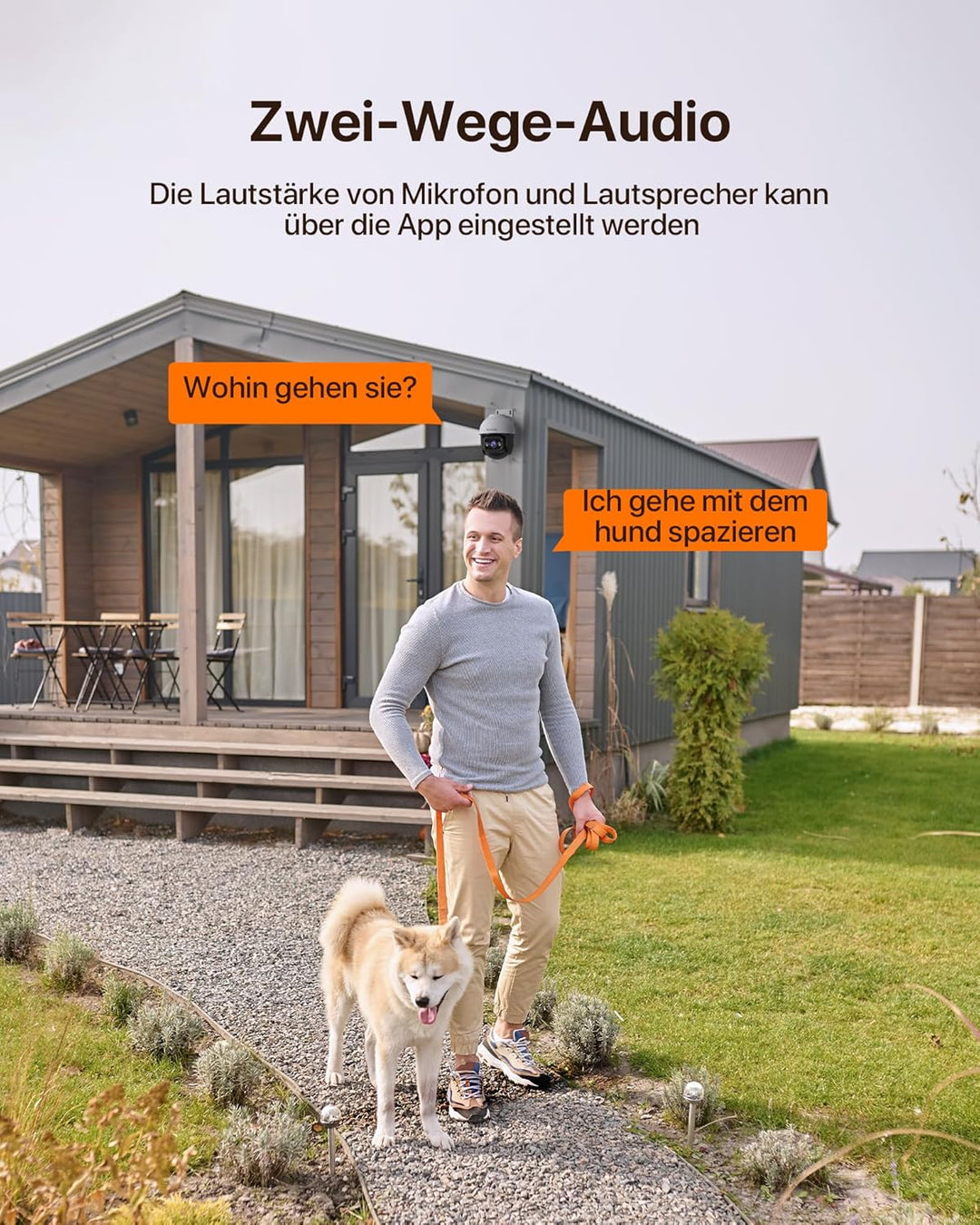 Tenda 3MP Überwachungskamera Aussen WiFi, 2K IP Kamera Outdoor mit Nachtsicht 30M in Farbe, 2-Wege A