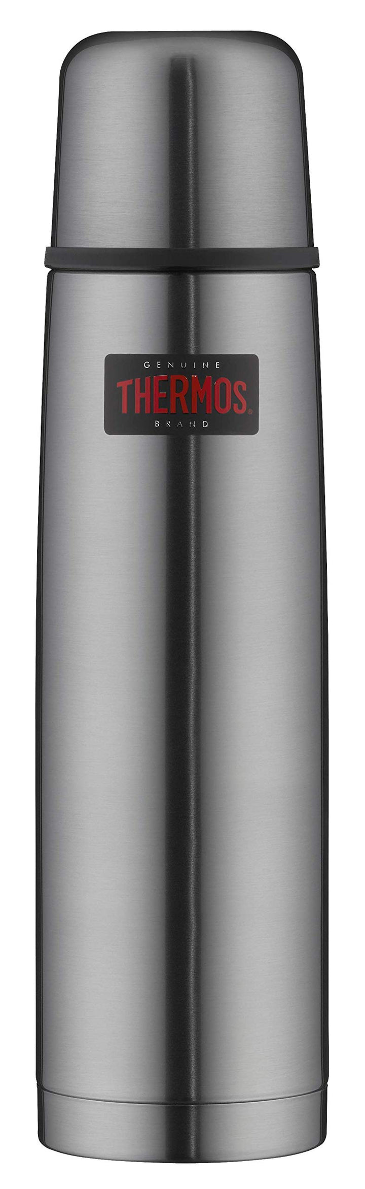 THERMOS LIGHT & COMPACT BEVERAGE BOTTLE 1l, stone grey, Thermosflasche Edelstahl, Isolierflasche gra