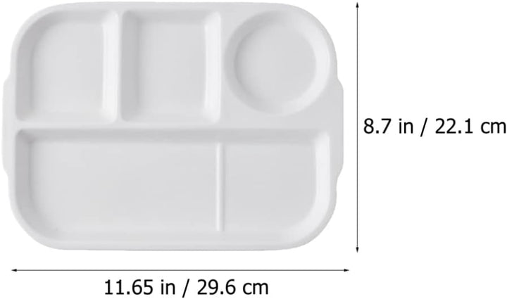 Cabilock 1stk Fachplatte Aus Keramik Geteilte Speiseteller Essensteller Geteilte Keramikplatte Haush