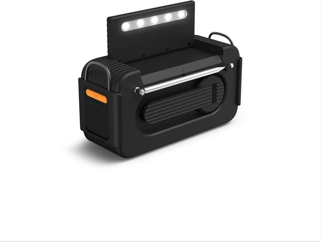 Philips TAR3500 Notfunk; mehrere Stromversorgungsoptionen, AM/FM, SOS-Sirene und Ladegerät
