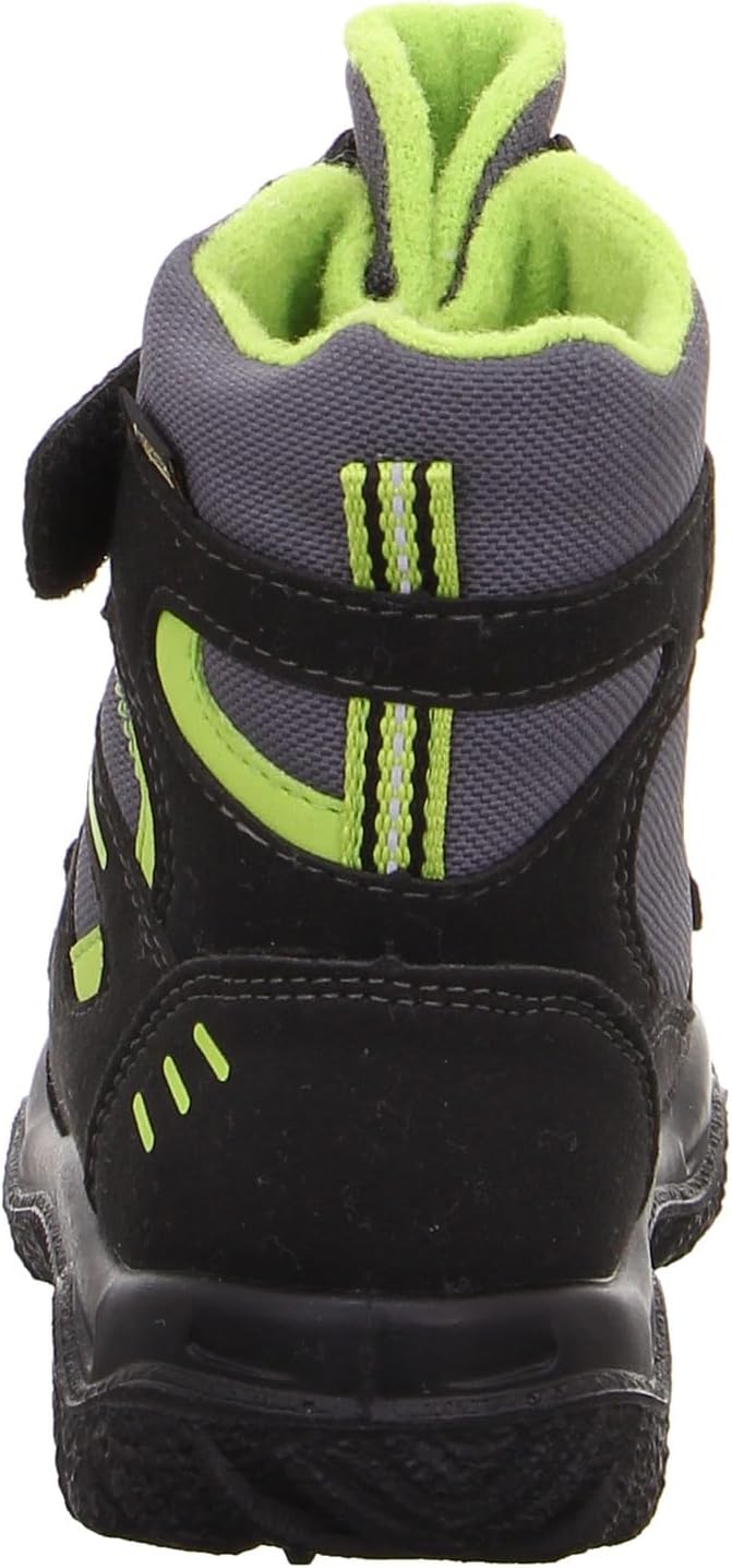 Superfit Jungen Husky Warm Gefütterte Gore-tex Schneestiefel 25 EU Schwarz Grün 0300, 25 EU Schwarz