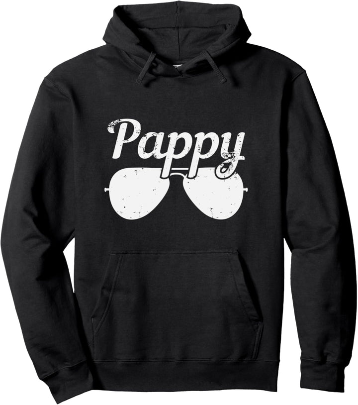 Pappy Sunglasses Distressed Gift Pullover Hoodie