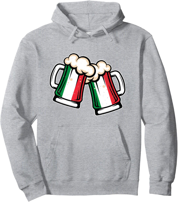 Italienische Flagge Bierkrug – cooles italienisches Bier Pullover Hoodie