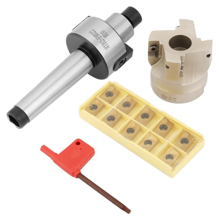 BLLBOO Planfräser - Planfraeser MT2 MT2-FMB22 Planfräserhalter 400R-50-22 CNC Schaumfräser 10 Stück