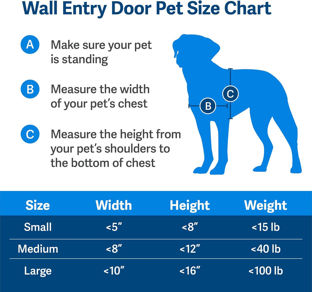 PetSafe Haustiertür für Hunde und Katzen, mit Teleskop-Tunnel, Weiss, gross Weiss L, Weiss L