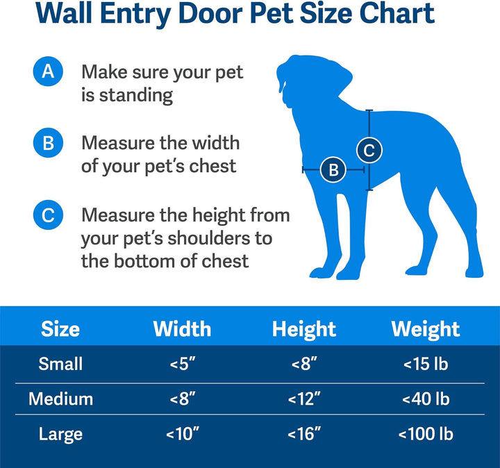 PetSafe Haustiertür für Hunde und Katzen, mit Teleskop-Tunnel, Weiss, gross Weiss L, Weiss L