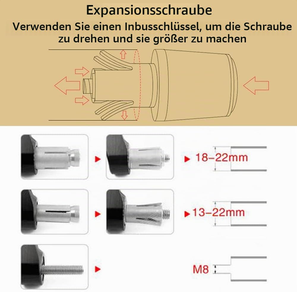 Duke Motorrad Lenkerenden 22mm 7/8&