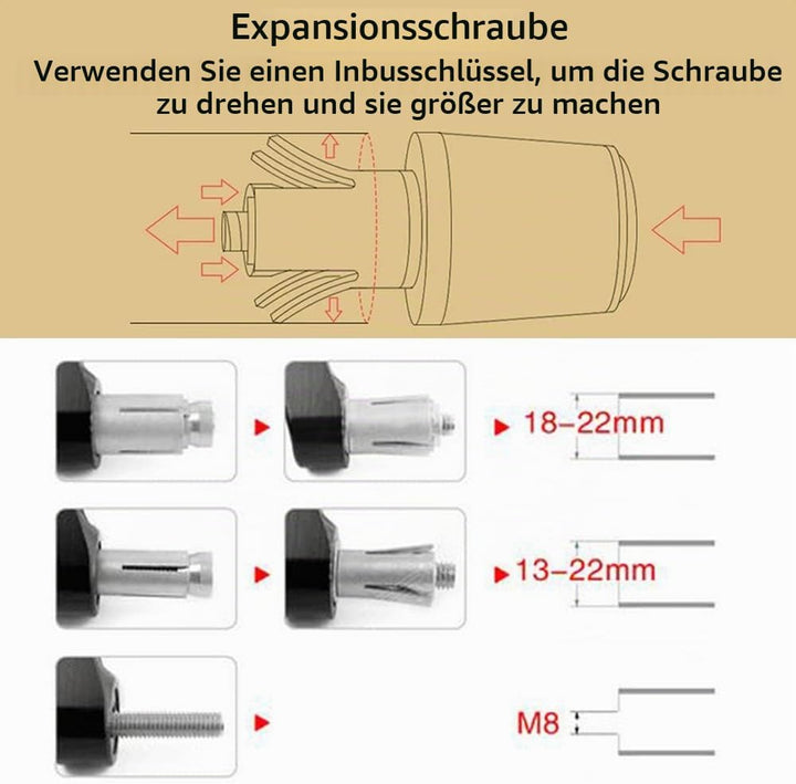 Duke Motorrad Lenkerenden 22mm 7/8&