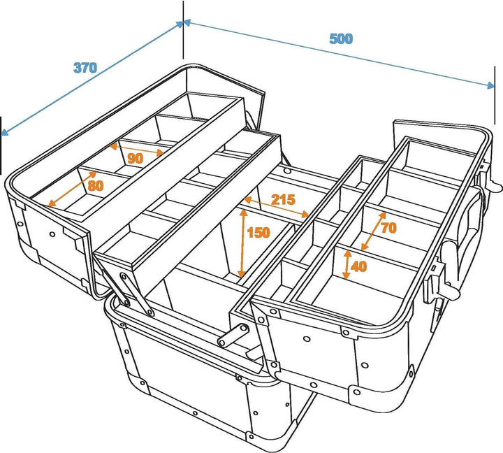 ROADINGER Universal-Fächercase AM-1, sw | Universal-Fächer-Case