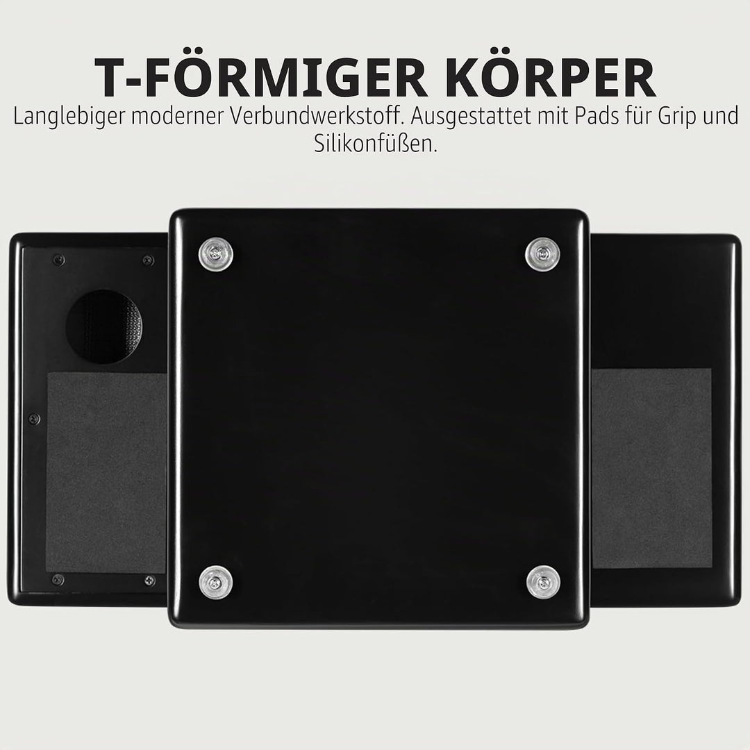Meinl Percussion Slaptop Cajon Instrument - rückenschonende Trommelkiste mit Snare - Makah-Burl Schl