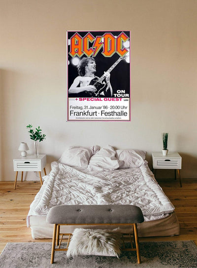 AC/DC - Fly On The Wall, Frankfurt 1986 » Konzertplakat/Premium Poster | Live Konzert Veranstaltung