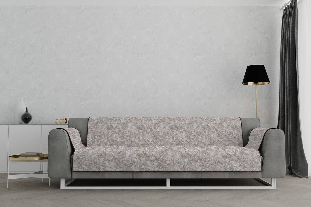 Italian Bed Linen “Glamour” rutschfest Sofa Abdeckung, Braun, 4 Plätze 4 Plätze Braun, 4 Plätze Brau
