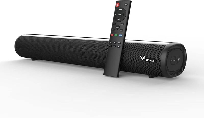 Soundbar für TV Geräte, Mini Soundbar 60W 19,7 Zoll mit 2.0-Kanälen, 3 Equalizer-Modi TV Lautspreche