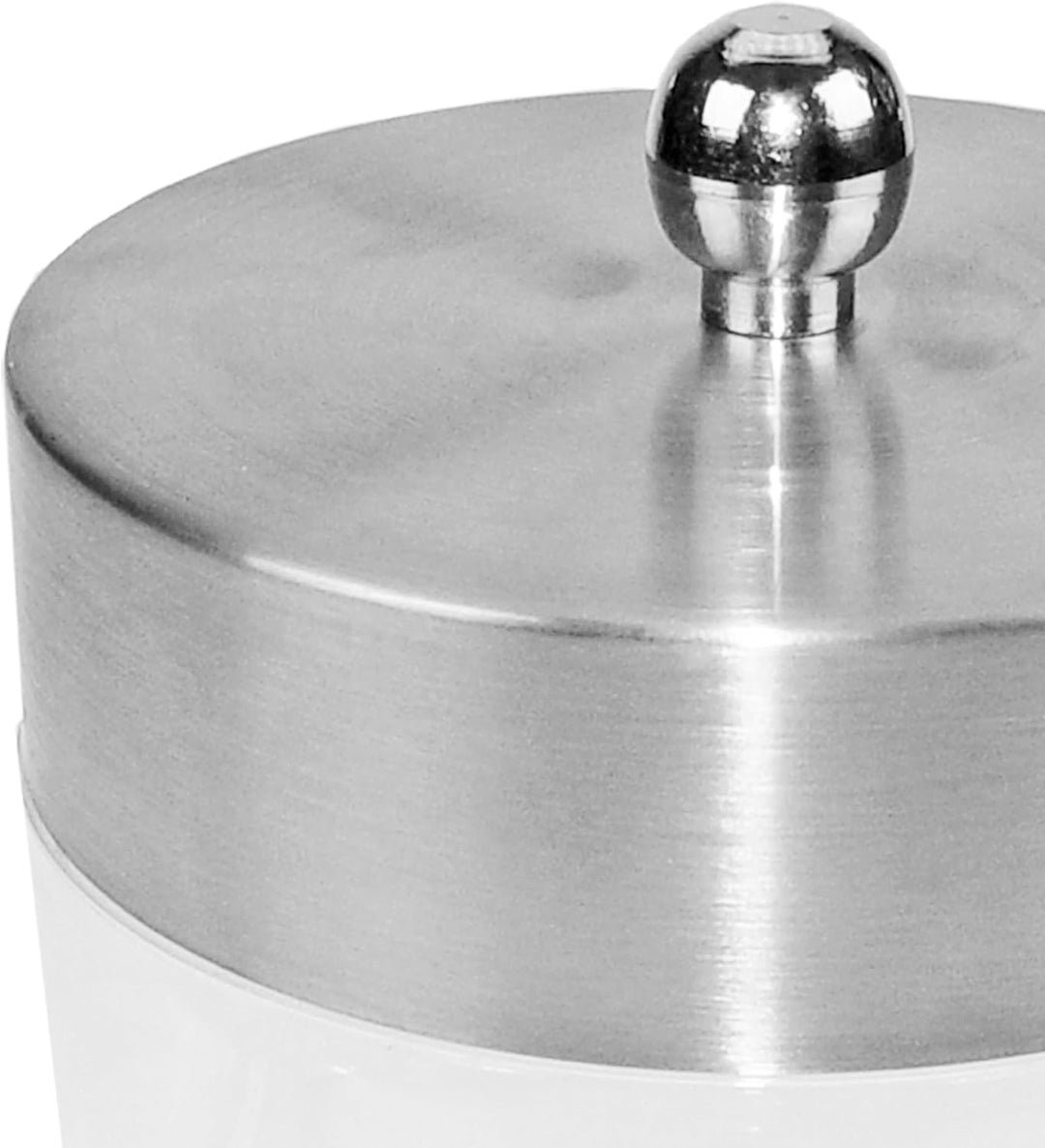 Fantasia Wattebox, Höhe: 13 cm, ø 10 cm, Acryl/Edelstahl