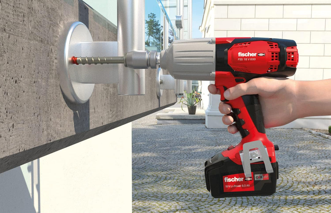 fischer Ladegerät FSS-BC 12-36V EU zum schnellen Aufladen der Akkupacks des fischer Akku-Schlagschra