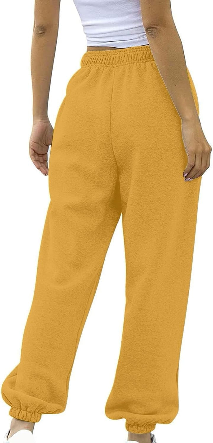 Damen-Jogginghose ohne Kordelzug, hohe Taille, Yogahose mit Taschen, ausgefallene Kleidung für Teena