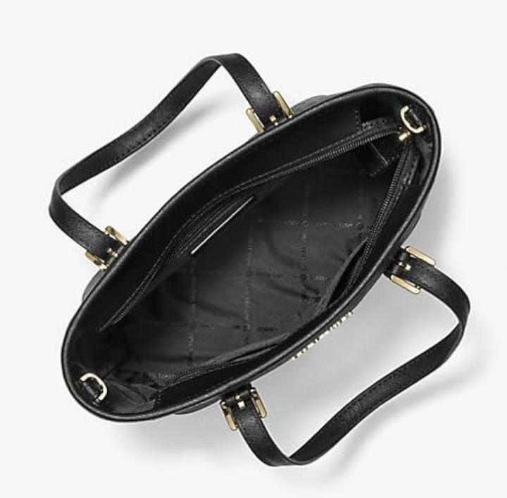 Michael Kors Damen Tragetasche Black Sig/Gold, Black Sig/Gold