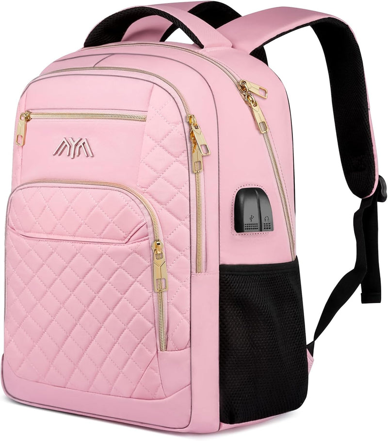 YAMTION Schulrucksack Mädchen Teenager, Rucksack Schule Laptop Rucksack für Damen Daypacks für 15.6