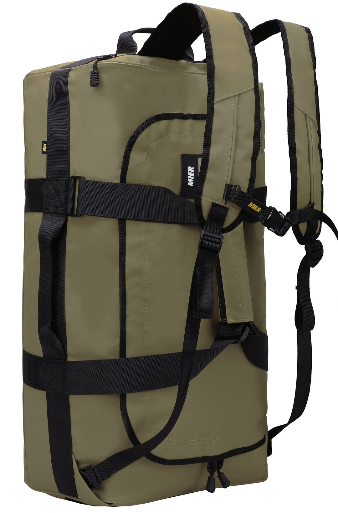 MIER Sporttasche Herren Wasserresistente Reisetasche gross Heavy Duty Convertible Sportrucksack mit