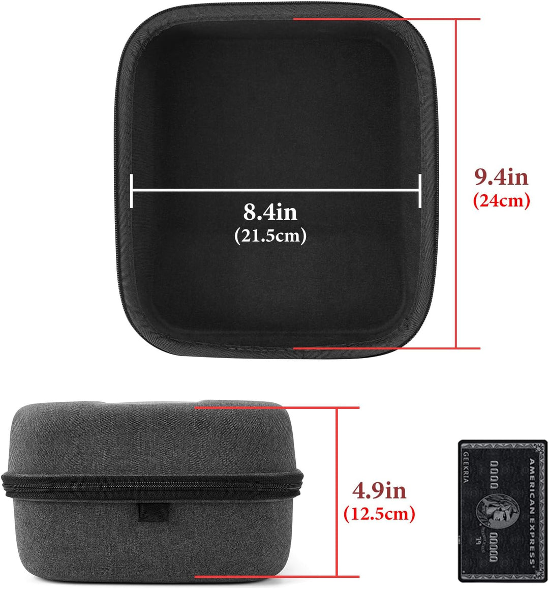 Geekria Shield Hülle für grosse Over-Ear-Kopfhörer, Ersatz-Schutzhülle aus Hartschale für die Reise