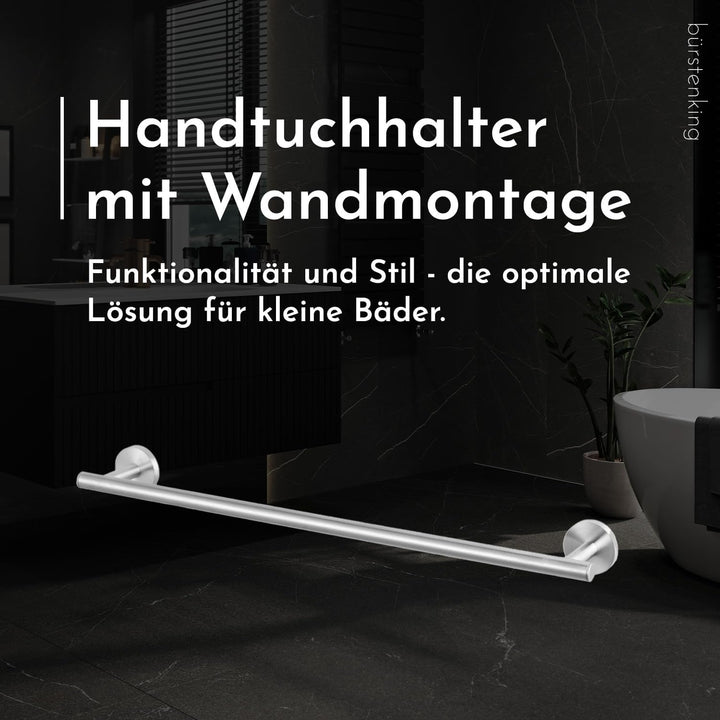 Bürstenking Badetuchhalter, Handtuchhalter mit Wandmontage, robuster & rostfreier gebürsteter Edelst