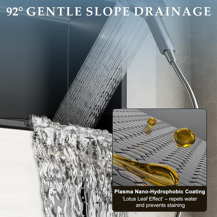 Wandnische Dusche 304 Edelstahl, 70x26x10cm Eingebettete Duschnische, Keine Fliesen Erforderlich, Ba