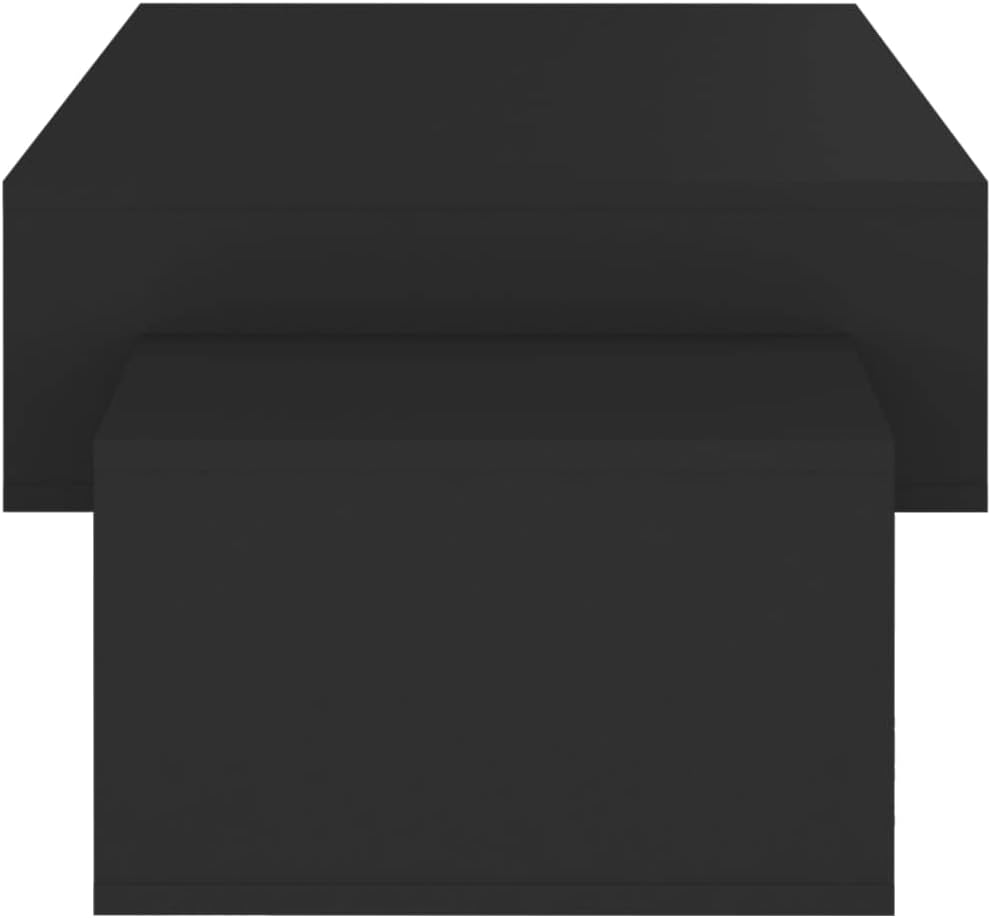 vidaXL Couchtisch Schwarz 105x55x32 cm Spanplatte
