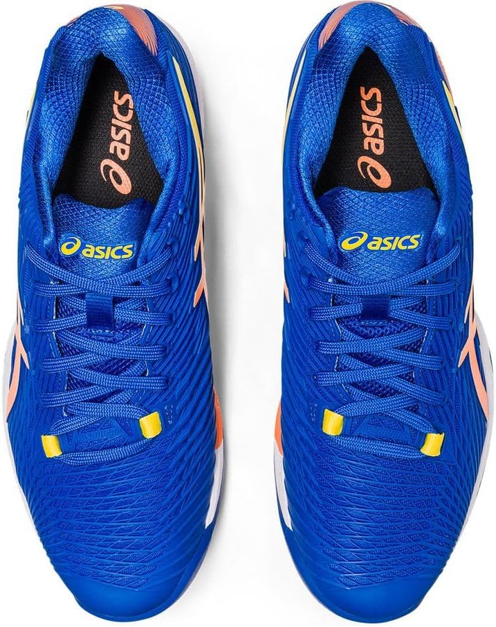 ASICS Solution Speed FF 2 Clay Tennisschuh für Schnelle Plätze für Männer Schwarz Hellblau 43.5 EU T