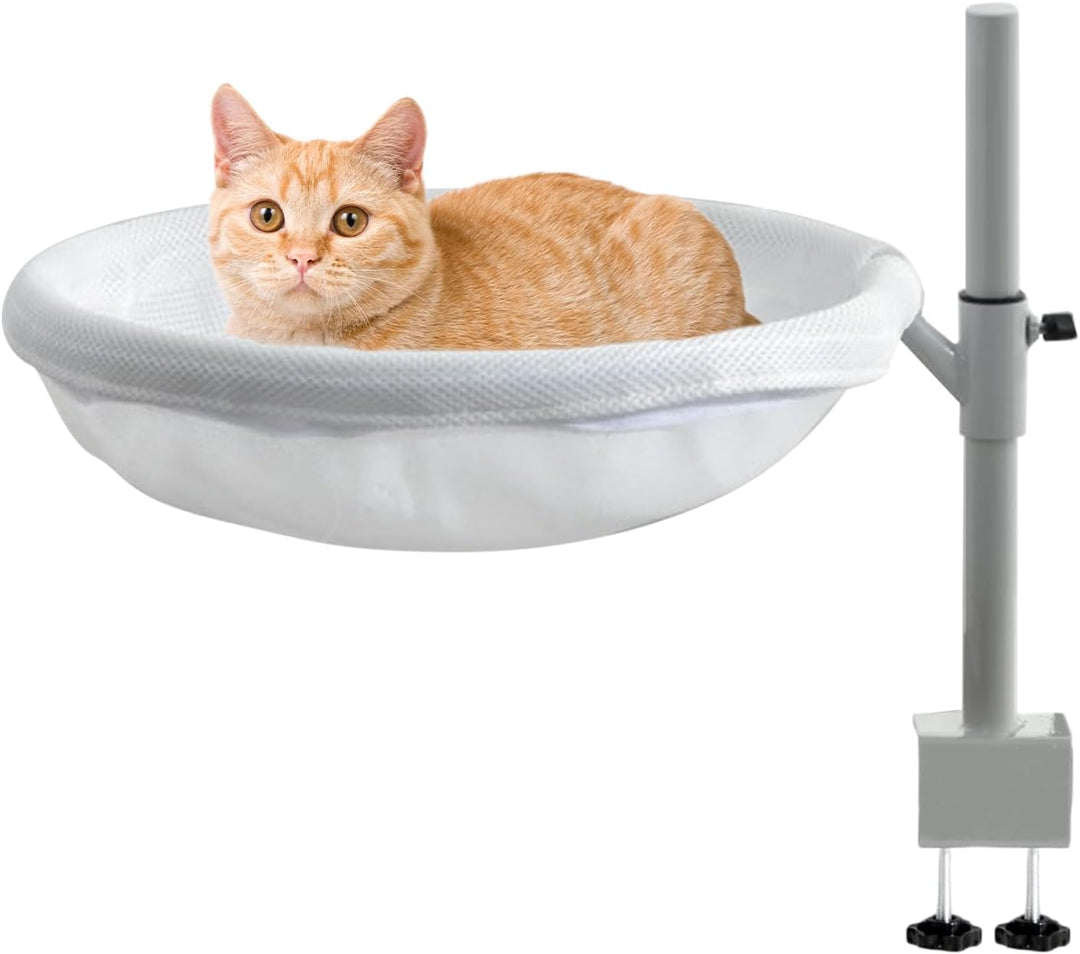 Katzenbett Schreibtischmontage - Katzen Schreibtisch Hängematte | 360° Drehbares Möbelstück Mit Abne