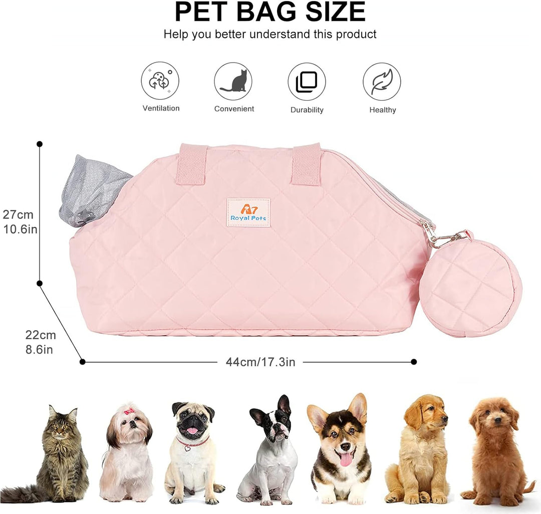 PETCUTE Hundetasche Hundetragetasche,Tragetuch Hund,Wasserdicht Welpentasche mit Abnehmbarer Matte,A