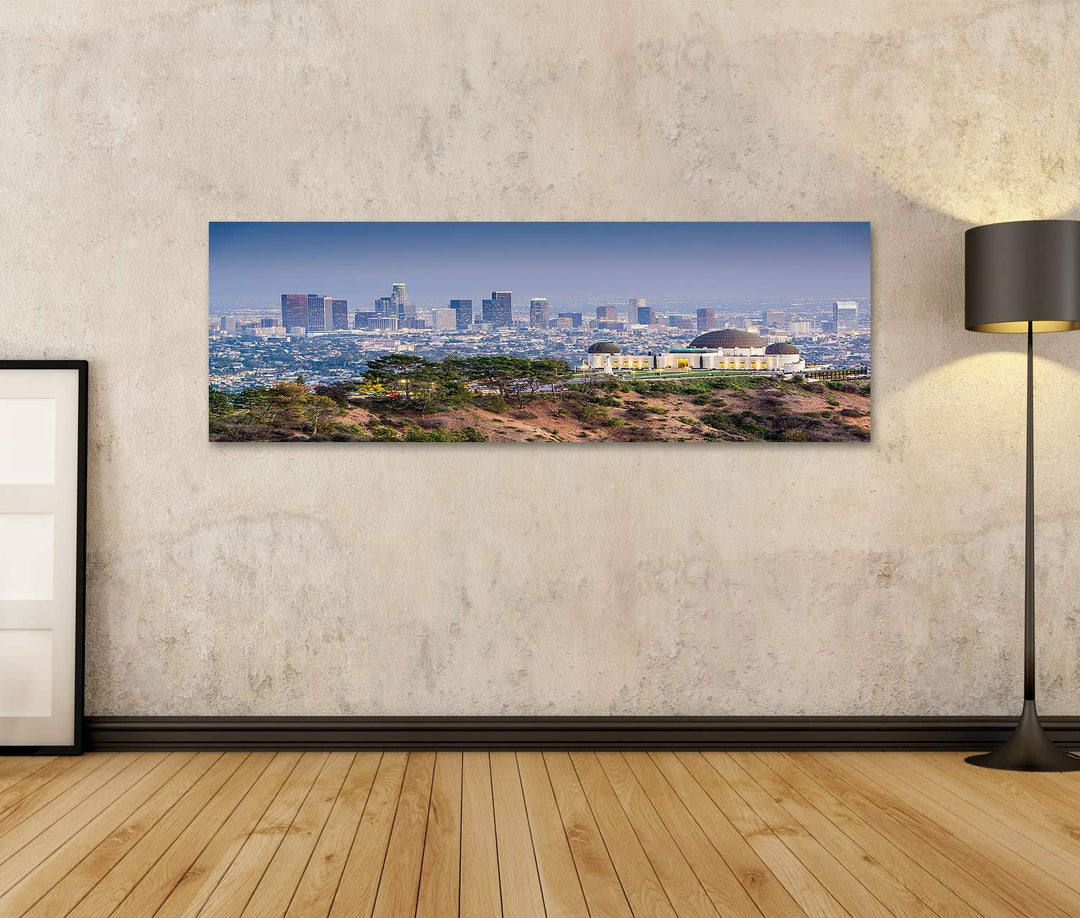 islandburner Bild auf Leinwand Los Angeles California Usa Skyline Der Innenstadt Von Griffith Park W