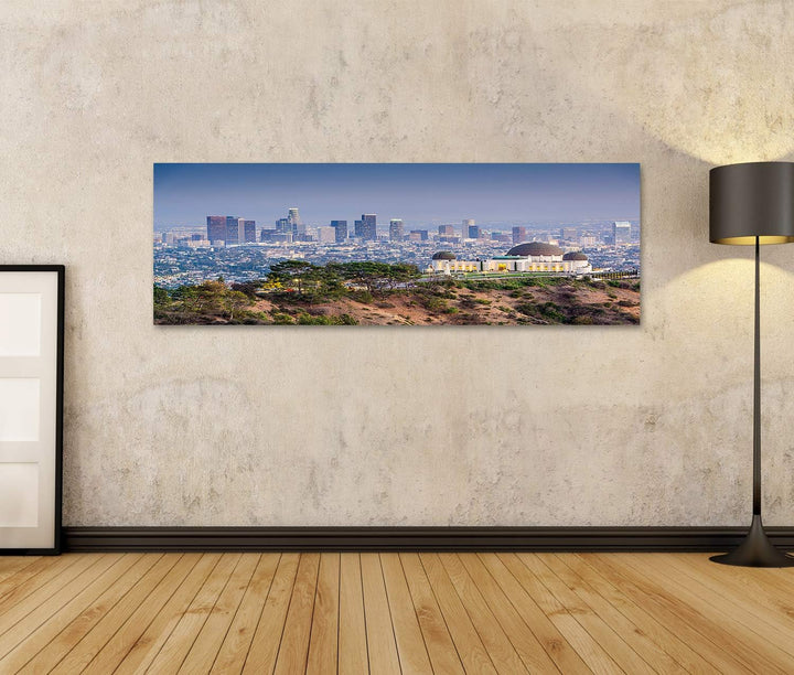 islandburner Bild auf Leinwand Los Angeles California Usa Skyline Der Innenstadt Von Griffith Park W